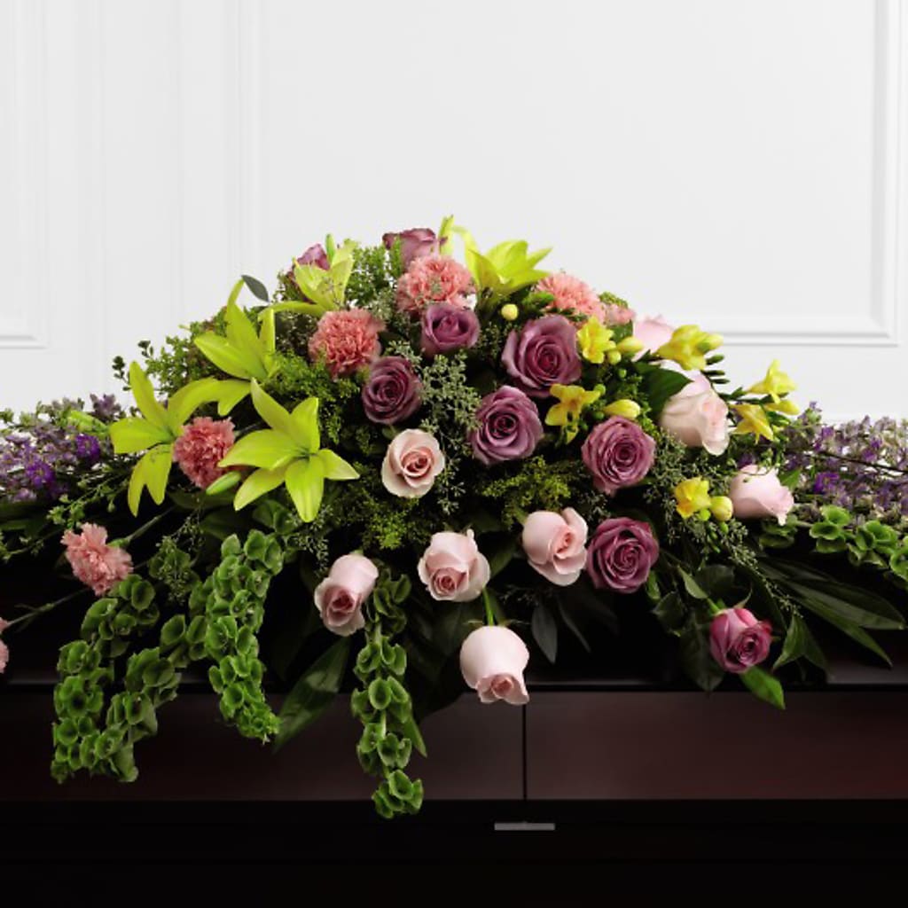 Forever Beloved Casket Spray – MAGNOLIA'S FLOWER SHOP INC, Garden City MI
