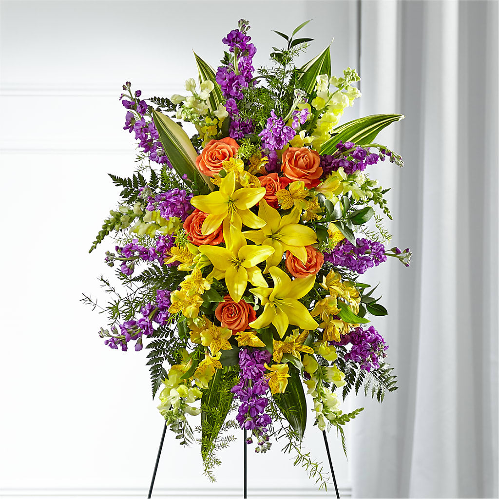 Thoughtful Prayers Standing Spray – MAGNOLIA'S FLOWER SHOP INC, Garden City MI