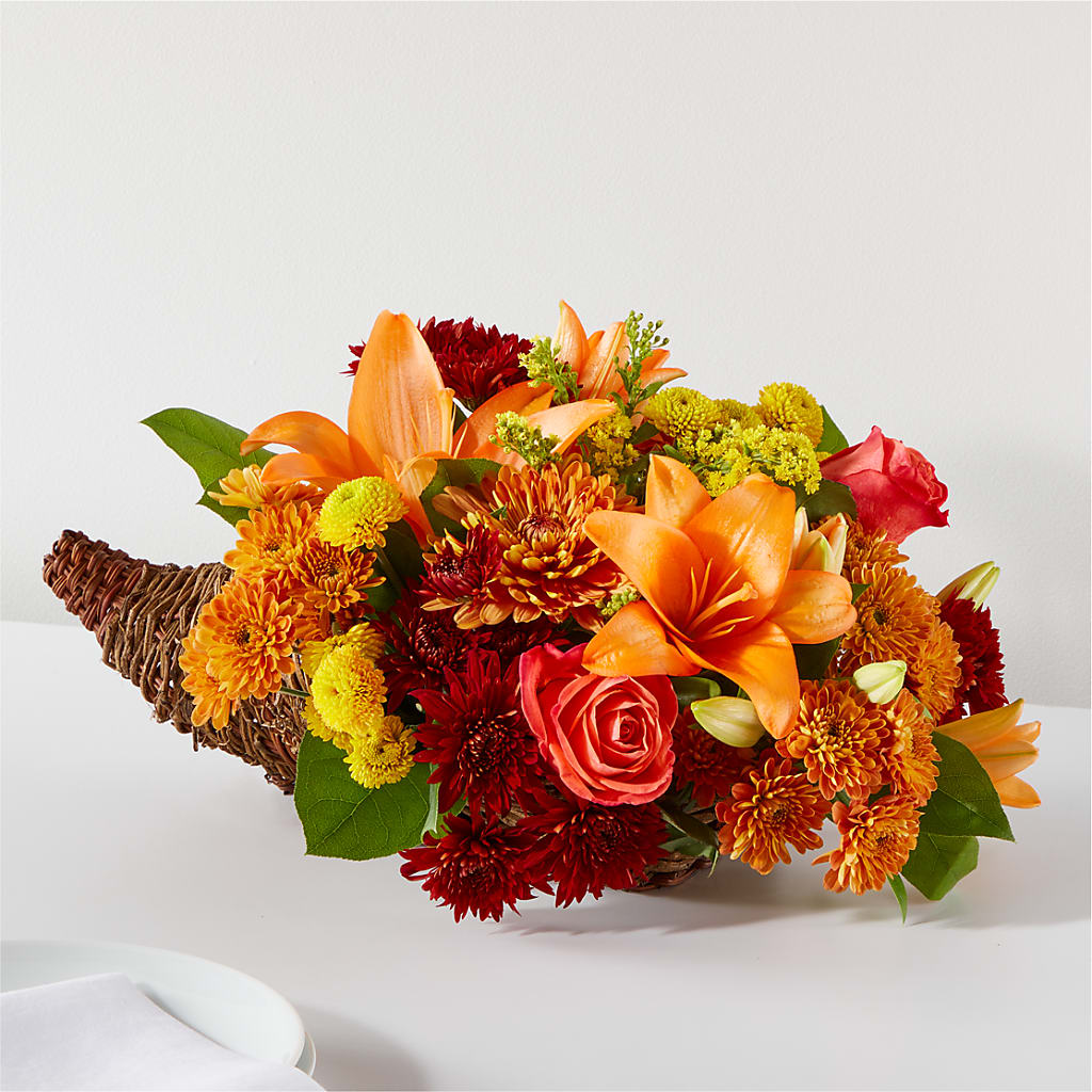 Bouquet of Blessings Cornucopia – MAGNOLIA'S FLOWER SHOP INC, Garden City MI