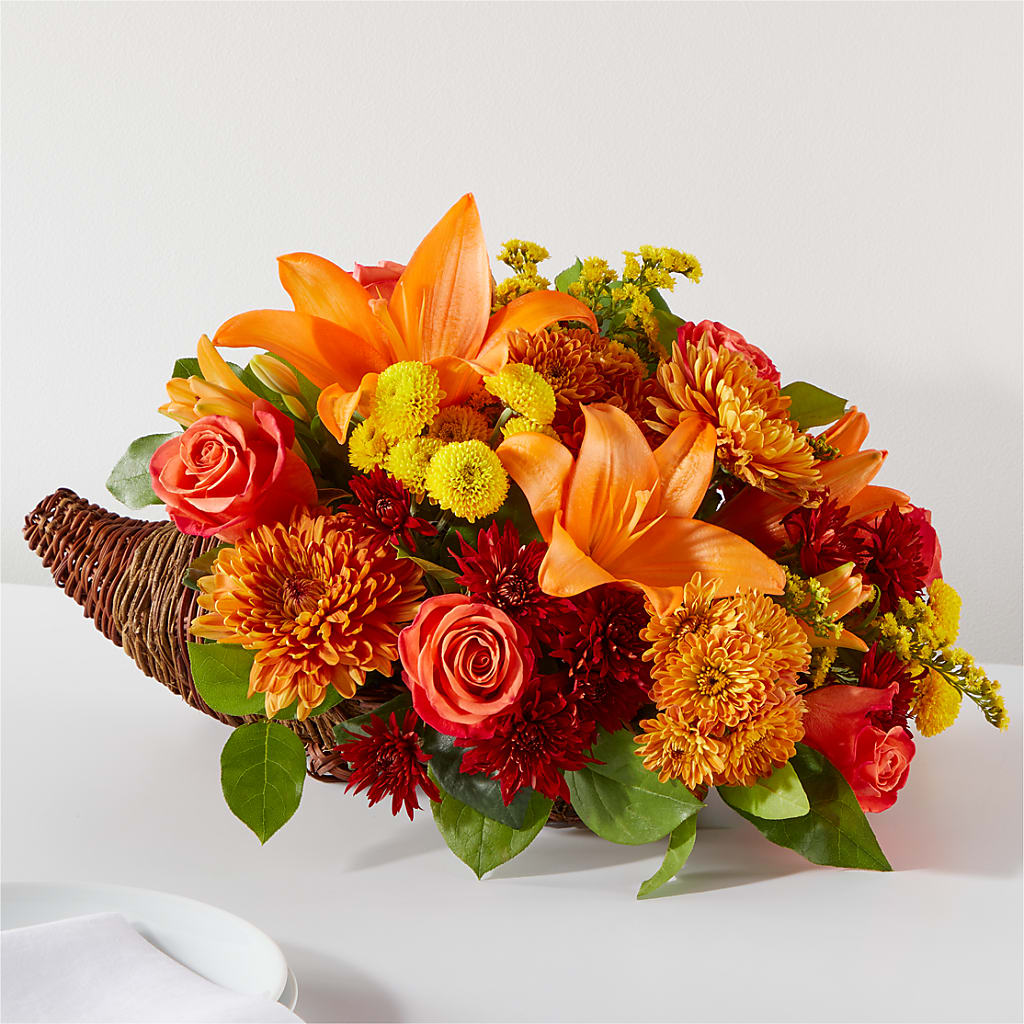 Bouquet of Blessings Cornucopia – MAGNOLIA'S FLOWER SHOP INC, Garden City MI