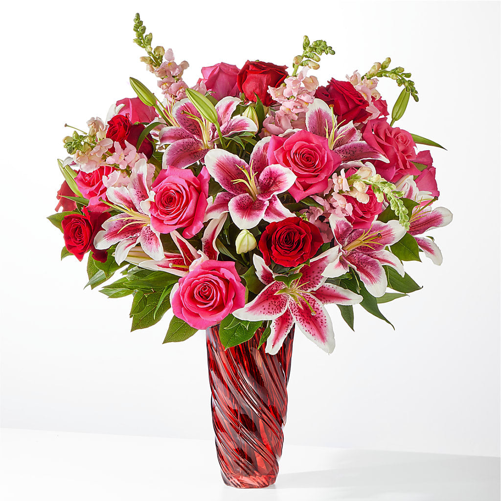 Always You Bouquet with Luxe Swirl Vase – MAGNOLIA'S FLOWER SHOP INC, Garden City MI