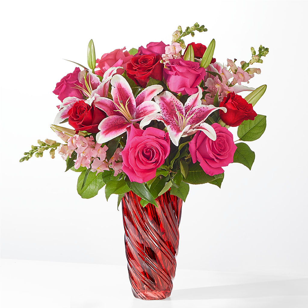 Always You Bouquet with Luxe Swirl Vase – MAGNOLIA'S FLOWER SHOP INC, Garden City MI