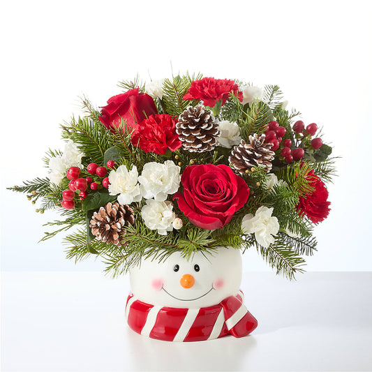 Jolly Snowman Bouquet – MAGNOLIA'S FLOWER SHOP INC, Garden City MI