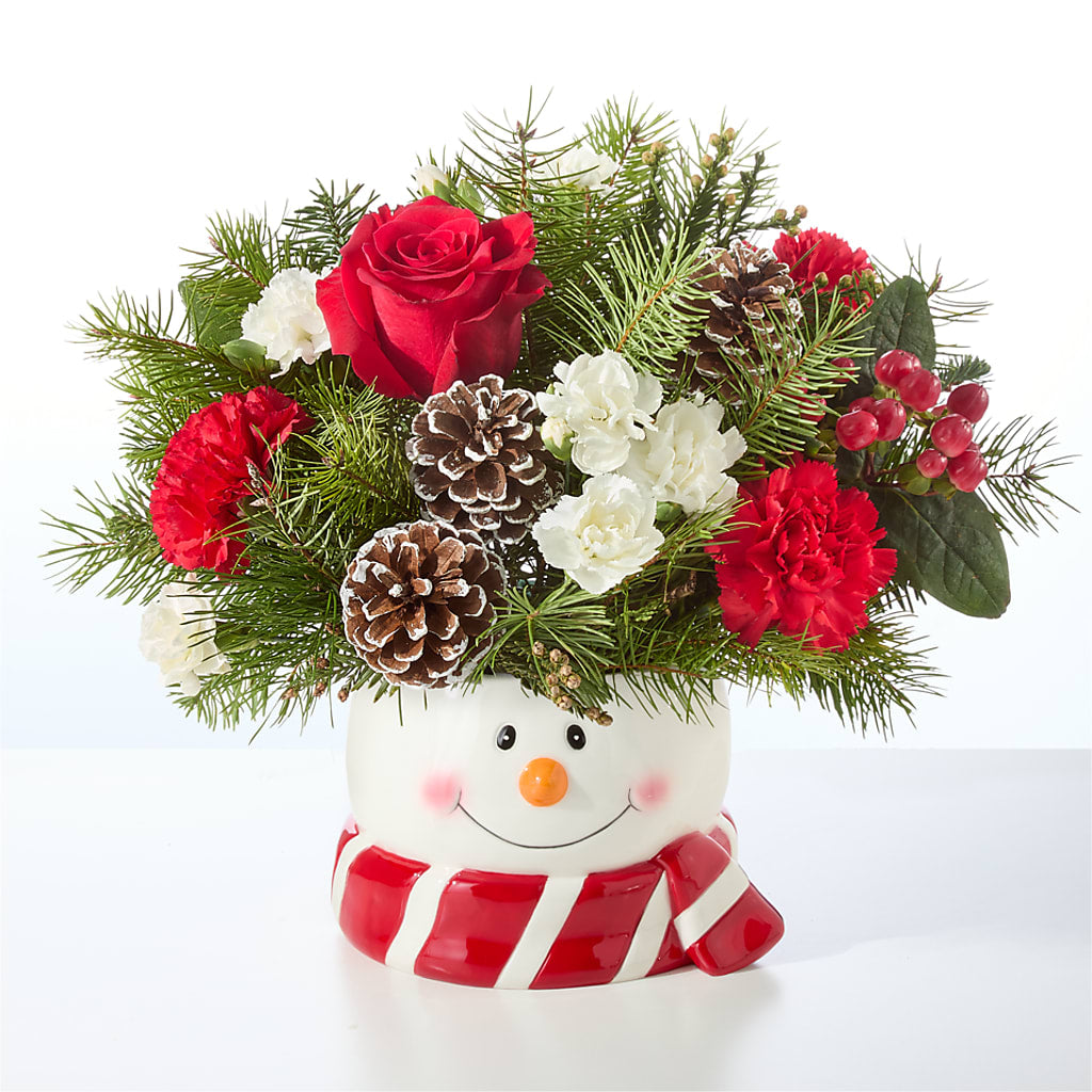 Jolly Snowman Bouquet – MAGNOLIA'S FLOWER SHOP INC, Garden City MI