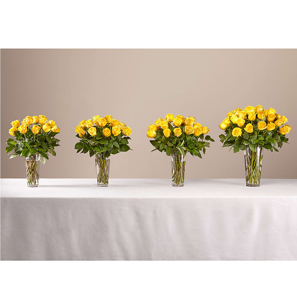 Long Stem Yellow Rose Bouquet – MAGNOLIA'S FLOWER SHOP INC, Garden City MI