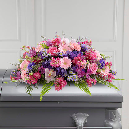 Glorious Garden Casket Spray – MAGNOLIA'S FLOWER SHOP INC, Garden City MI