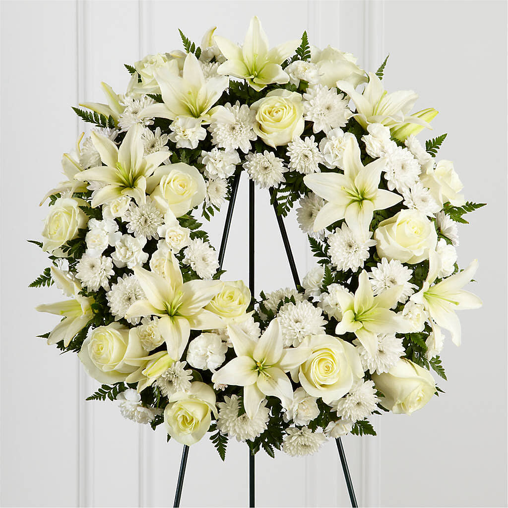 Treasured Tribute Wreath – MAGNOLIA'S FLOWER SHOP INC, Garden City MI