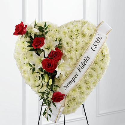 Heartfelt Hero Standing Heart – MAGNOLIA'S FLOWER SHOP INC, Garden City MI