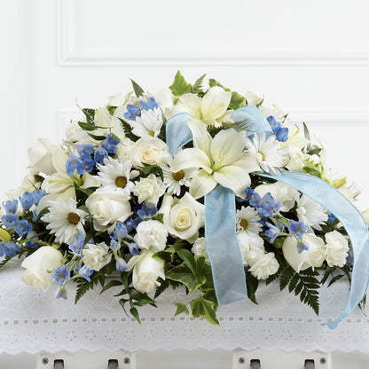 Tender Treasure Casket Spray – MAGNOLIA'S FLOWER SHOP INC, Garden City MI