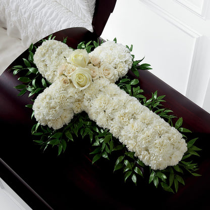 Peaceful Memories Casket Spray (Standard) – MAGNOLIA'S FLOWER SHOP INC, Garden City MI