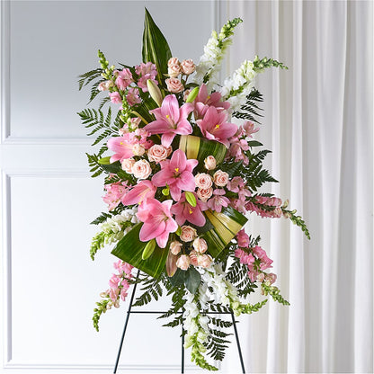 Elegant Embrace Standing Spray – MAGNOLIA'S FLOWER SHOP INC, Garden City MI