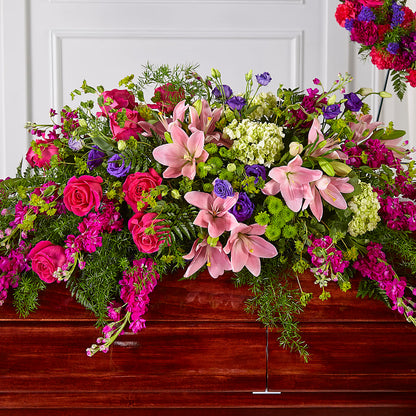 Radiant Tribute Casket Spray – MAGNOLIA'S FLOWER SHOP INC, Garden City MI