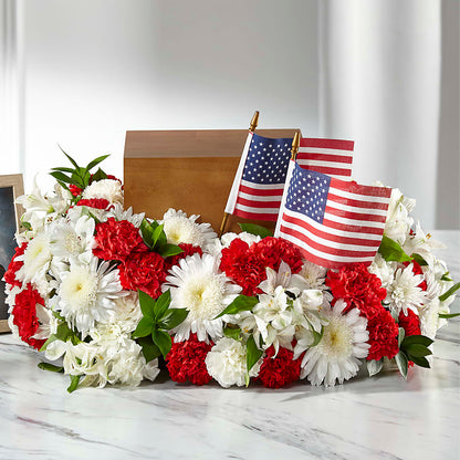 Spirit of Patriotism Cremation Adornment – MAGNOLIA'S FLOWER SHOP INC, Garden City MI