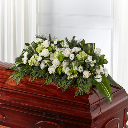 Hopeful Gesture Casket Spray – MAGNOLIA'S FLOWER SHOP INC, Garden City MI