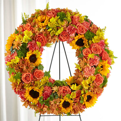 Autumnal Memories Wreath (Standard) – MAGNOLIA'S FLOWER SHOP INC, Garden City MI