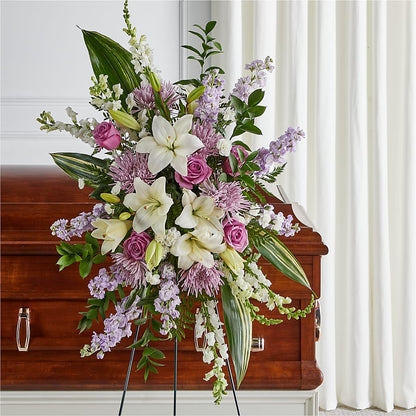 Grateful Hearts Standing Spray – MAGNOLIA'S FLOWER SHOP INC, Garden City MI