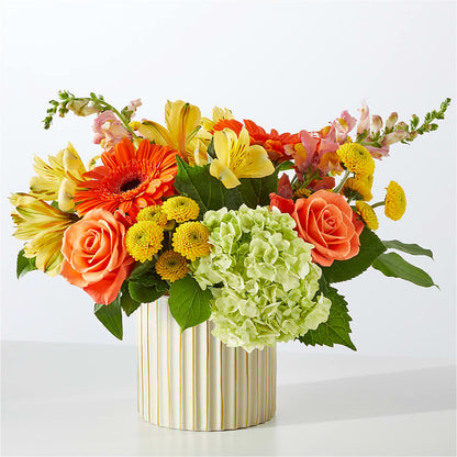 Autumn Sunshine Bouquet with Ivory Vase – MAGNOLIA'S FLOWER SHOP INC, Garden City MI
