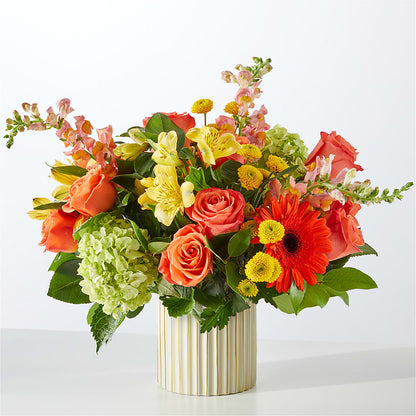 Autumn Sunshine Bouquet with Ivory Vase – MAGNOLIA'S FLOWER SHOP INC, Garden City MI