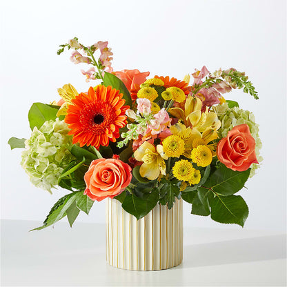 Autumn Sunshine Bouquet with Ivory Vase – MAGNOLIA'S FLOWER SHOP INC, Garden City MI