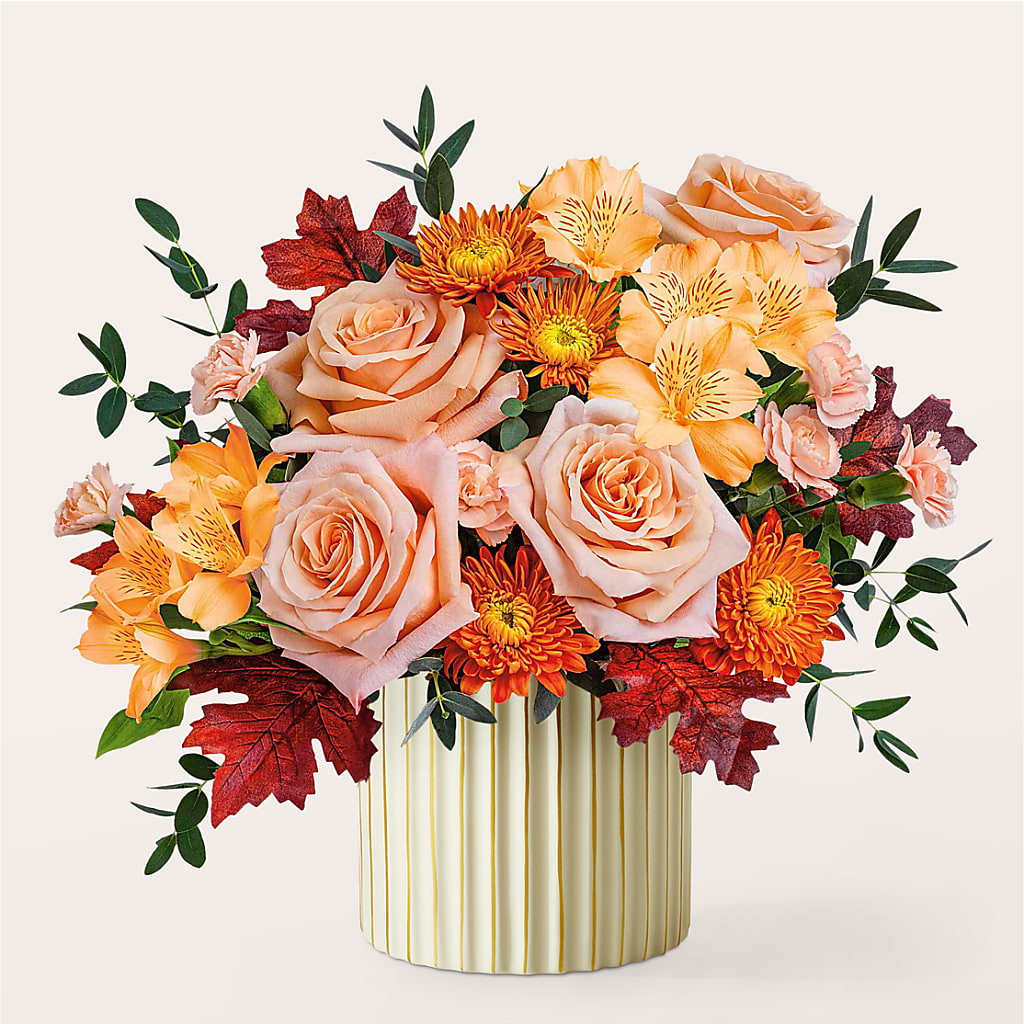 Spiced Latte Bouquet with Ivory Vase – MAGNOLIA'S FLOWER SHOP INC, Garden City MI