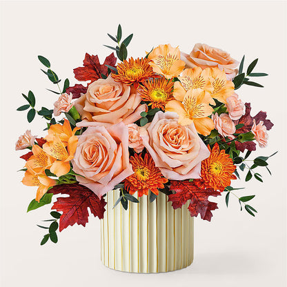 Spiced Latte Bouquet with Ivory Vase – MAGNOLIA'S FLOWER SHOP INC, Garden City MI