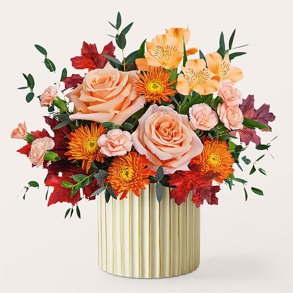 Spiced Latte Bouquet with Ivory Vase – MAGNOLIA'S FLOWER SHOP INC, Garden City MI