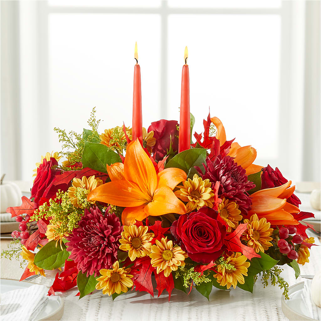 Autumn's Embrace Centerpiece – MAGNOLIA'S FLOWER SHOP INC, Garden City MI