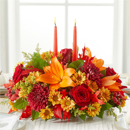 Autumn's Embrace Centerpiece – MAGNOLIA'S FLOWER SHOP INC, Garden City MI