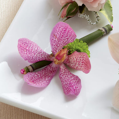 Pink Mokara Boutonniere – MAGNOLIA'S FLOWER SHOP INC, Garden City MI