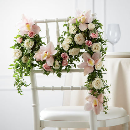 Orchid Rose Chair Décor – MAGNOLIA'S FLOWER SHOP INC, Garden City MI
