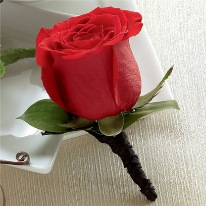 Red Rose Boutonniere – MAGNOLIA'S FLOWER SHOP INC, Garden City MI